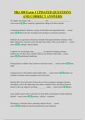 Mkt 300 Exam 4 UPDATED QUESTIONS  AND CORRECT ANSWERS