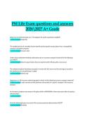 PSI Life Insurance Exam &ndash; Questions and Answers &vert; 2026&sol;2027 &vert; A&plus; Grade &lpar;Exam Preparation Material&rpar;