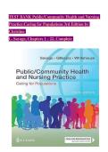 TEST BANK Public&sol;Community Health and Nursing  Practice&colon;Caring for Populations 3rd Edition &lpar;Complete&rpar; &vert; All Chapters 1-25 &vert; Questions & Answers with Rationales