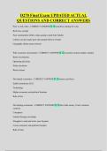 D270 Final Exam UPDATED ACTUAL  QUESTIONS AND CORRECT ANSWERS