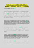 D270 Final Exam UPDATED ACTUAL  QUESTIONS AND CORRECT ANSWERS