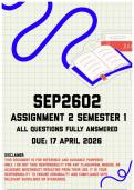 SEP2602 Assignment 2 Semester 1 Memo &vert; Due 17 April 2026