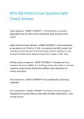 BFIN 300 Midterm Exam Questions With Correct Answers