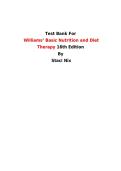 Test Bank for Williams Basic Nutrition and Diet Therapy 16th Edition Questions Guide