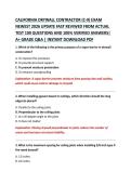 CALIFORNIA DRYWALL CONTRACTOR &lpar;C-9&rpar; EXAM  NEWEST 2026 UPDATE FAST REVIWED FROM ACTUAL  TEST 100 QUESTIONS AND 100&percnt; VERIFIED ANSWERS&vert;  A&plus; GRADE Q&A &vert; INSTANT DOWNLOAD PDF