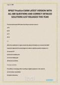 RPSGT Practice EXAM LATEST VERSION WITH ALL 600 QUESTIONS AND CORRECT DETAILED SOLUTIONS JUST RELEASED THIS YEAR