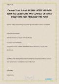 Cannon Trust School II EXAM LATEST VERSION WITH ALL QUESTIONS AND CORRECT DETAILED SOLUTIONS JUST RELEASED THIS YEAR