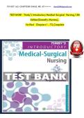 Test Bank For Timby's Introductory Medical-Surgical Nursing&comma; 13th Edition by Loretta A Donnelly-Moreno All Chapters &lpar;1-72&rpar; &vert; A&plus; ULTIMATE GUIDE