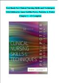 Test Bank&colon; Clinical Nursing Skills and Techniques &lpar;11th Edition&rpar; &ndash; Anne Griffin Perry&comma; Patricia A&period; Potter&comma; Wendy Ostendorf & Nancy Laplante