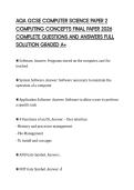 AQA GCSE COMPUTER SCIENCE PAPER 2 COMPUTING CONCEPTS FINAL PAPER 2026 COMPLETE QUESTIONS AND ANSWERS FULL SOLUTION GRADED A&plus;AQA GCSE COMPUTER SCIENCE PAPER 2 COMPUTING CONCEPTS FINAL PAPER 2026 COMPLETE QUESTIONS AND ANSWERS FULL SOLUTION GRADED A&plus;