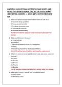 CALIFORNIA C-10 ELECTRICAL CONTRACTOR EXAM NEWEST 2026  UPDATE FAST REVIWED FROM ACTUAL TEST 100 QUESTIONS AND  100&percnt; VERIFIED ANSWERS&vert; A&plus; GRADE Q&A &vert; INSTANT DOWNLOAD  PDF 