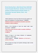 Illinois Roofing Exam &vert;&vert; Most Recent Exam 2026-2027  Actual Complete Real Exam  Questions And Correct   Answers &lpar;Verified Answers&rpar; Already Graded  A&plus; &vert;  Guaranteed  Success&excl;&excl; Newest  Exam &vert; Just                Released&excl;&excl;
