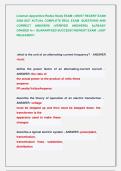 Lineman Apprentice Rodeo Study EXAM &vert;&vert; MOST RECENT EXAM  2026-2027 ACTUAL COMPLETE REAL EXAM  QUESTIONS AND  CORRECT ANSWERS &lpar;VERIFIED ANSWERS&rpar; ALREADY  GRADED A&plus; &vert; GUARANTEED SUCCESS&excl;&excl; NEWEST EXAM &vert; JUST  RELEASED&excl;&excl;  