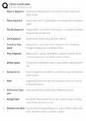 Python Certification &sol; PCEP PCAP Exam Prep &sol; Study Guide &sol; 2026 Update