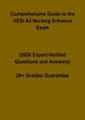 Comprehensive Guide to the HESI A2 Nursing Entrance Exam PDF &vert; Study & Practice Guide