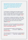 Mold Assessment Technician Exam &vert;&vert; Most Recent Exam            2026-2027 Actual Complete Real Exam Questions And                     Correct  Answers &lpar;Verified Answers&rpar; Already Graded                           A&plus; &vert; Guaranteed  Success&excl;&excl; Newest  Exam &vert; Jus