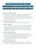 WGU D222 HEALTH SCRIPT VIDEO COMPREHENSIVE STUDY GUIDE 2026 FULL QUESTIONS AND SOLUTIONS GRADED A&plus;