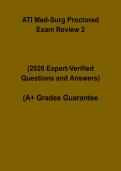 ATI Med-Surg Proctored Exam Review 2026 PDF &vert; Nursing Practice & Study Guide