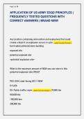 APPLICATION OF US ARMY ESQD PRINCIPLES &vert;  FREQUENTLY TESTED QUESTIONS WITH  CORRECT ANSWERS &vert; BRAND NEW&excl;