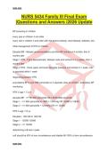 NURS 5434 Family III Final Exam &vert;Questions and Answers &vert;2026 Update