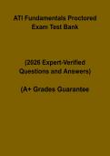 ATI Fundamentals Proctored Exam Test Bank 2026 PDF &vert; Nursing Practice & Study Guide