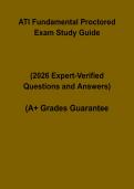 ATI Fundamentals Proctored Exam Study Guide 2026 PDF &vert; Nursing Practice & Review Guide