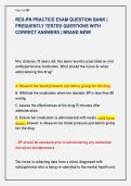 REX-PN PRACTICE EXAM QUESTION BANK &vert;  FREQUENTLY TESTED QUESTIONS WITH  CORRECT ANSWERS &vert; BRAND NEW&excl;