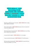 NR576 Midterm - Adult Gerontology EXAM QUESTIONS AND VERIFIED CORRECT ANSWERS GRADED A&plus; LATEST 2026-2027 100- GUARANTEED PASS&period;docx