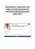 COMPREHENSIVE I HUMAN CASE STUDY  WEEK&num; 7 33 YEARS OLD REASON FOR  ENCOUNTER FLANK PAIN &lbrace;SOAP NOTE&rcub;  LATEST 2026&excl;&excl;&excl;&excl;  History of Present Illness &lpar;HPI&rpar;  A 33-year-old patient presents with flank pain that began &lbrack;insert duration&comma; e&period;g&period;&comma; &OpenCurlyDoubleQuote;2 days ago&rdquo;&rsqb;&period;  The p
