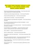 68W COMBAT MEDIC FIELDCRAFT MODULES I-III WITH ALL CORRECT & 100&percnt; VERIFIED ANSWERS &vert;LATEST VERSION &vert;ALREADY GRADED A&plus;