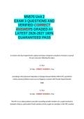 MN576 Unit 6 Quiz EXAM QUESTIONS AND VERIFIED CORRECT ANSWERS GRADED A-LLM LATEST 2026-2027 100-LL1 GUARANTEED PASS&period;docx