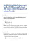 NURS 5433&sol; NURS5433 Midterm Exam &ndash; Family II &lpar;FNP 2&rpar; Review&vert; UTA &lpar;Latest 2026 Update&rpar; 100&percnt; Verified Questions & Answers &vert; Grade A&plus;