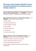 NSC Exam Latest Update 2026&sol;2027 Actual Complete Questions and Verified Answers&vert; Already Graded A&plus;