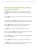 Abandoned in Olympia &lpar;Robotics&rpar; questions  and answers Graded A&plus; 