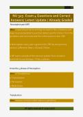 NU 325- Exam 4 Questions and Correct  Answers&sol; Latest Update &sol; Already Graded