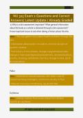 NU 325 Exam 2 Questions and Correct  Answers&sol; Latest Update &sol; Already Graded