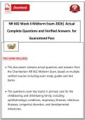 NR 602 Week 4 Midterm Exam 2026 &vert; Complete Questions and Verified Answers for Guaranteed Pass