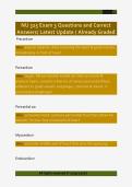 NU 325 Exam 3 Questions and Correct  Answers&sol; Latest Update &sol; Already Graded