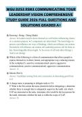 WGU D253 RSM3 COMMUNICATING YOUR LEADERSHIP VISION COMPREHENSIVE STUDY GUIDE 2026 FULL QUESTIONS AND SOLUTIONS GRADED A&plus;