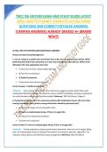 TNCC 9th EDITION EXAM AND STUDY GUIDE LATEST 2025&sol; 2026 TEST BANK