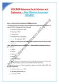 WGU D488 Cybersecurity Architecture and Engineering Final Exam 