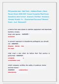 PSI practice test - Nail Tech - Indiana Exam &vert;&vert; Most  Recent Exam 2026-2027 Actual Complete Real Exam   Questions And Correct  Answers &lpar;Verified  Answers&rpar;   Already Graded  A&plus; &vert; Guaranteed Success&excl;&excl; Newest   Exam &vert; Just  Released&excl;&excl;