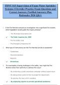 FDNY S15 Supervision Of Foam-Water Sprinkler Systems &lpar;Citywide&rpar; Practice Exam Questions And Correct Answers &lpar;Verified Answers&rpar; Plus Rationales 2026 Q&A