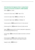 ACS Chemistry Final &lpar;general chem 1 review&rpar; Exam  questions and answers Graded A&plus;&vert; 2026 Updated 