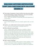 WGU D260 CAPSTONE COMPREHENSIVE STUDY GUIDE 2026 FULL QUESTIONS AND SOLUTIONS GRADED A&plus;