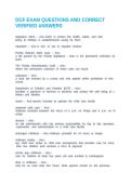 DCF EXAM QUESTIONS AND CORRECT VERIFIED ANSWERS