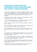 BEHAVIORAL OBSERVATION AND SCREENING FOR DCF EXAM QUESTIONS AND CORRECT VERIFIED ANSWERS