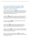 Air Terminal Operations Center &lpar;ATOC&rpar; EXAM  QUESTIONS AND VERIFIED ANSWERS &vert;100&percnt;  CORRECT &vert; ALREADY GRADED A 