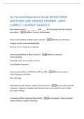 Air Terminal Operations Center &lpar;ATOC&rpar; EXAM  QUESTIONS AND VERIFIED ANSWERS &vert;100&percnt;  CORRECT &vert; ALREADY GRADED A