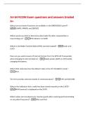 AH 64 RCOM Exam questions and answers Graded  A&plus;  Wh